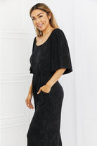 White Birch Weekend Trip Vintage Wash Jumpsuit-smcdress