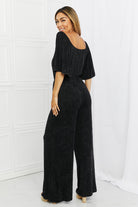 White Birch Weekend Trip Vintage Wash Jumpsuit-smcdress
