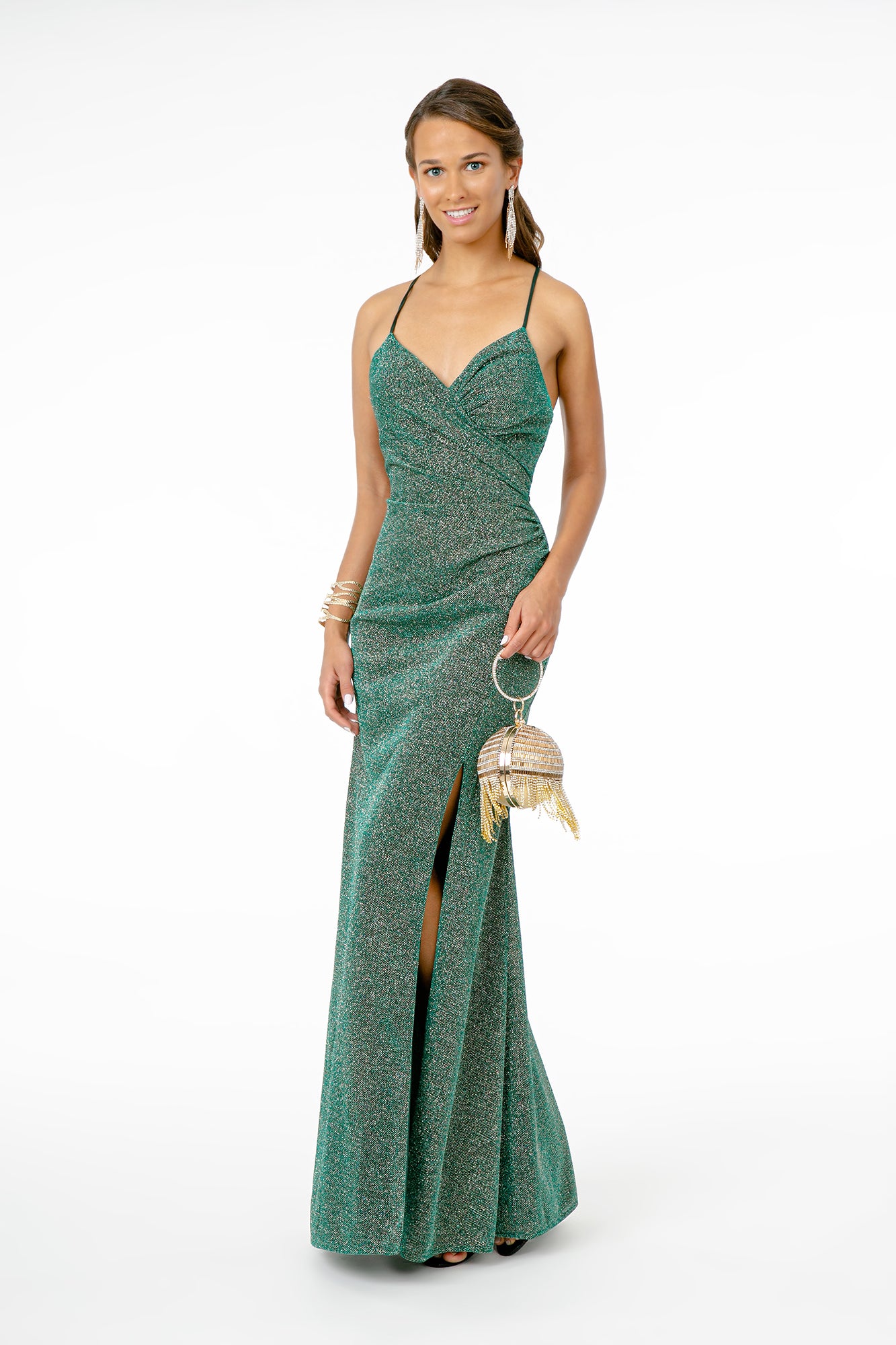 Sweetheart Neckline Bodycon Long Dress Slit-smcdress