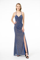 Sweetheart Neckline Bodycon Long Dress Slit-smcdress