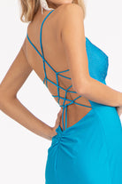 Beads Embellished Jersey Mermaid Dress-smcdress