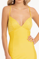 Beads Embellished Jersey Mermaid Dress-smcdress