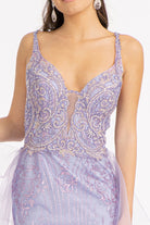 Mesh Mermaid Dress Detached Mesh Layer on Waist-smcdress