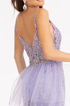 Mesh Mermaid Dress Detached Mesh Layer on Waist-smcdress