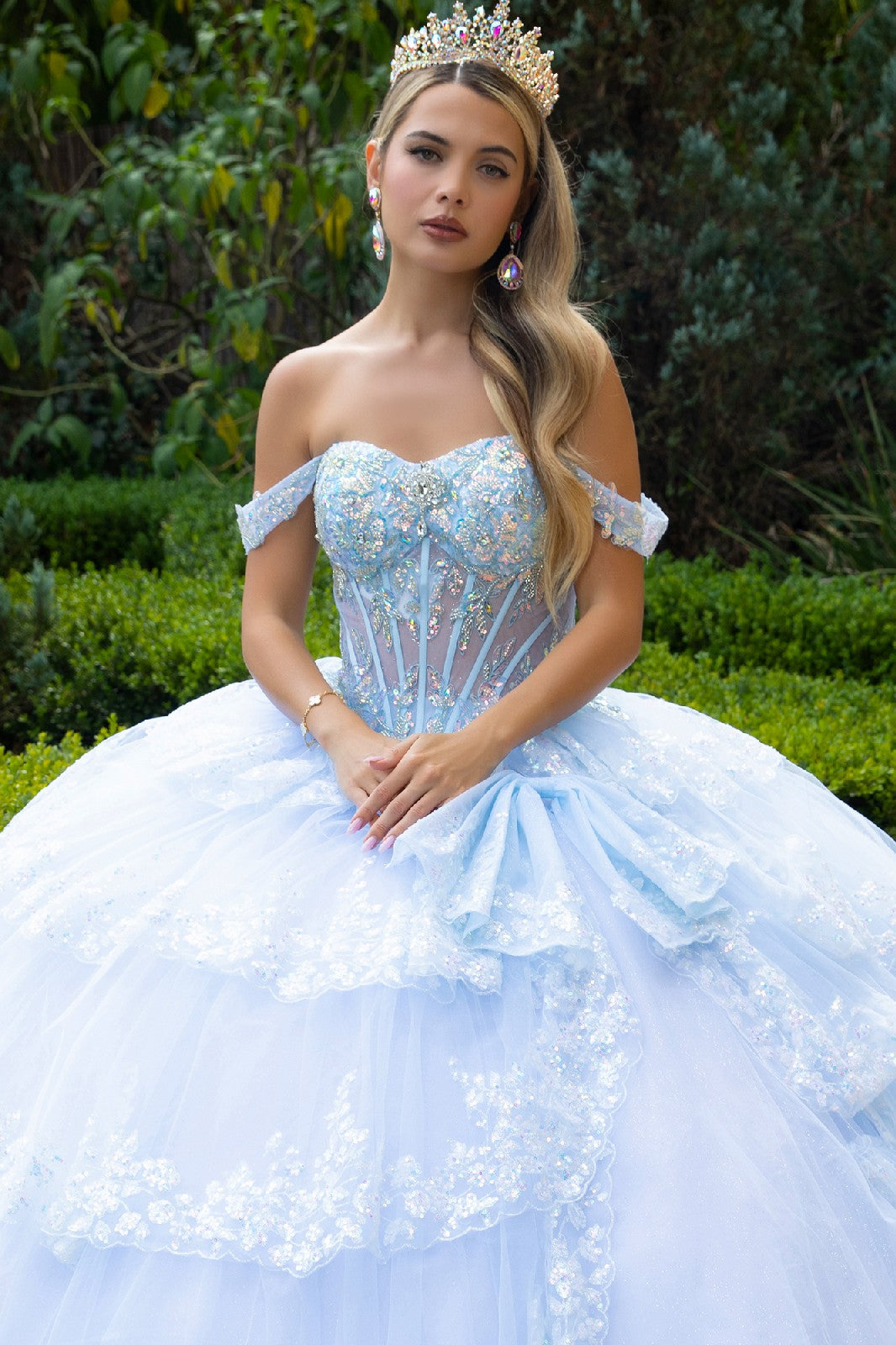 Tulle Layered Ball Gowns