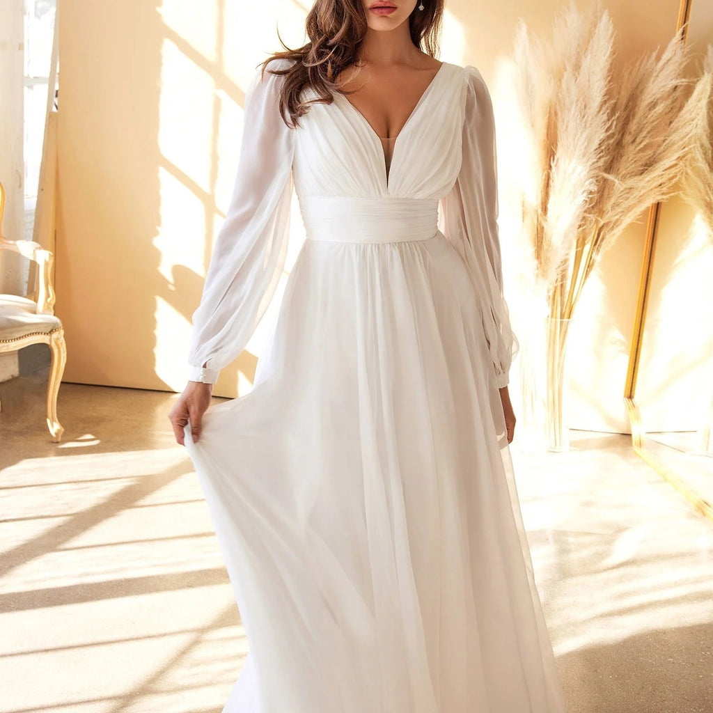 Long Sleeve Elegant Wedding Dress Collection