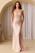 Black Long Bridesmaid Dress – Chiffon A-Line Gown
