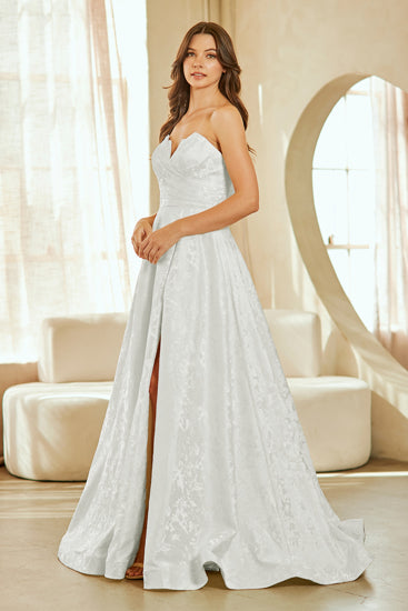 White Long Bridal Gown – Modern Bridal Dress