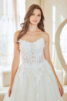 White Long Bridal Gown – Modern Bridal Dress