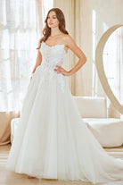White Long Bridal Gown – Modern Bridal Dress