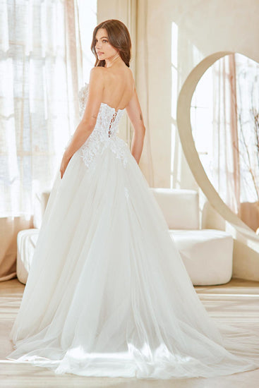 White Long Bridal Gown – Modern Bridal Dress