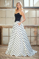 Pink Black Long Formal Gown – Embellished Gala Dress