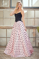 Pink Black Long Formal Gown – Embellished Gala Dress