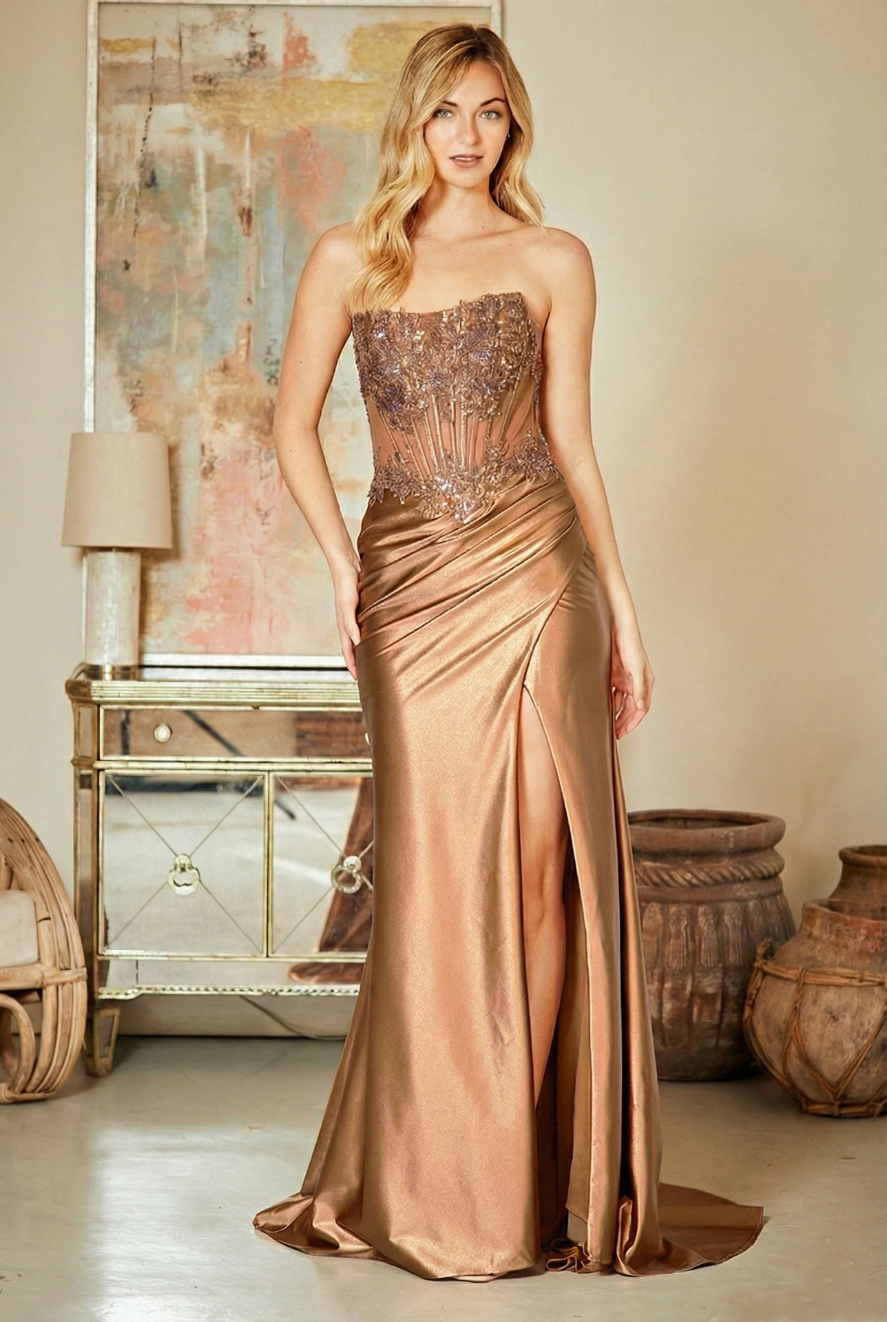 Black Long Bridesmaid Dress – Chiffon A-Line Gown