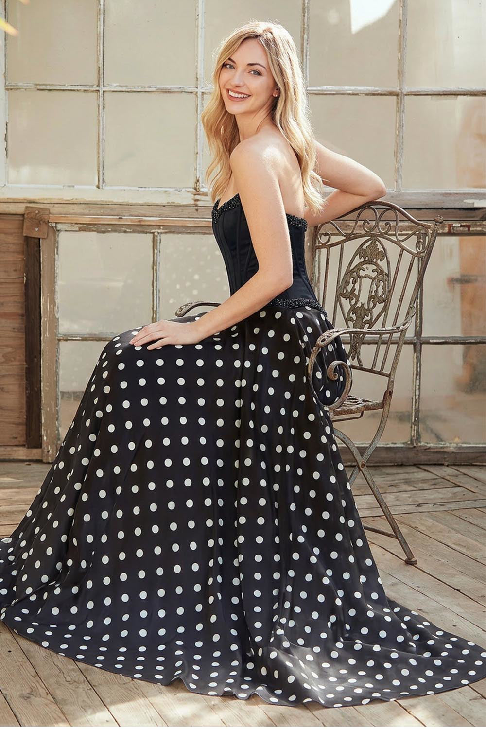 Pink Black Long Formal Gown – Embellished Gala Dress