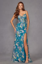 Elegant Mesh Corset Gown JTJT2505A - Juliet Prom Dress