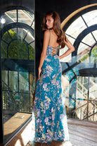 Elegant Mesh Corset Gown JTJT2505A - Juliet Prom Dress