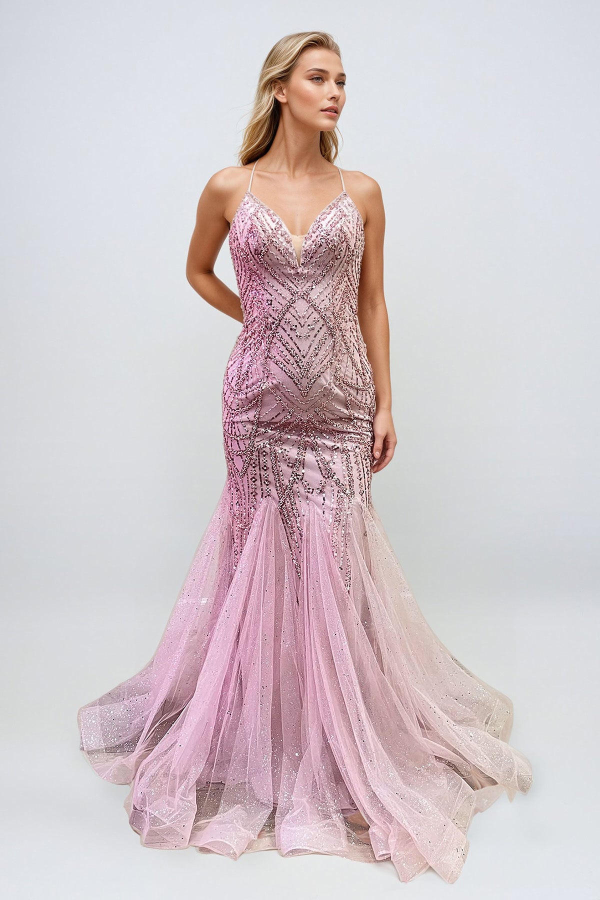 Elegant Sweetheart Mermaid Gown JTSweetheart Mermaid Dress With Criss Cross Back JT2915S - Juliet Evening Dress JTSweetheart Mermaid Dress With Criss Cross Back JT2915S