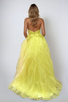 Alluring Halter Formal Gown JTRuffled long gown with halter neckline JT2560S - Juliet Evening Dress JTRuffled long gown with halter neckline JT2560S