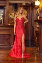 Elegant Fitted V-Neck Gown JTJT2619U - Juliet Prom Dress