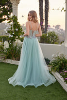 Elegant Lace Tulle Gown JTJT2638G - Juliet Prom Dress