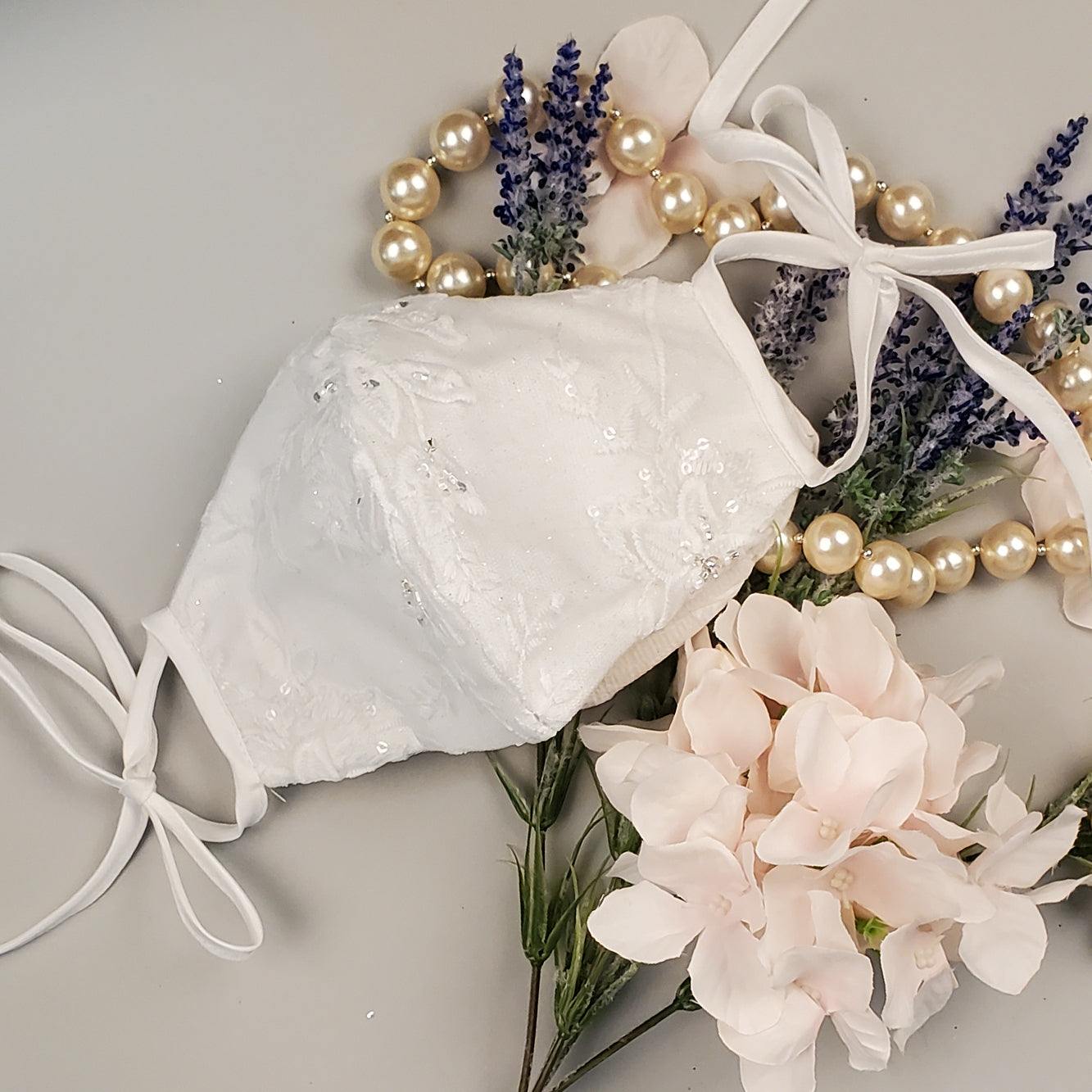 A-Line V-neck Wedding Dress mask not included