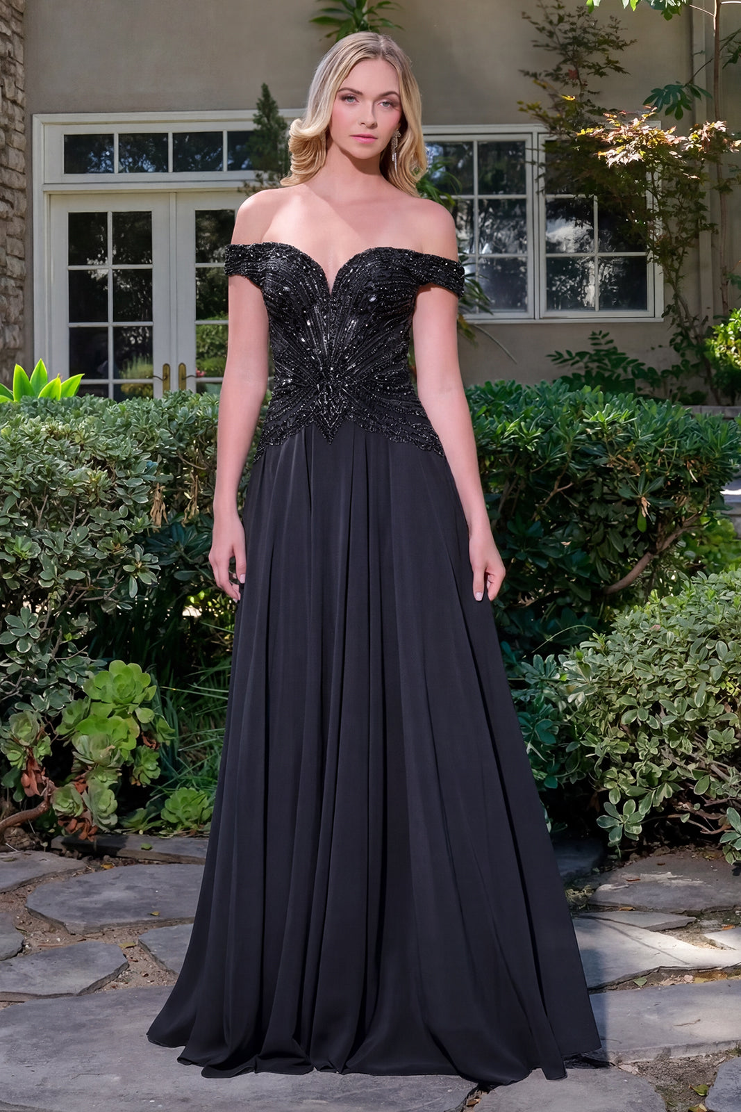 Black Long Evening Dress – Elegant Party Style