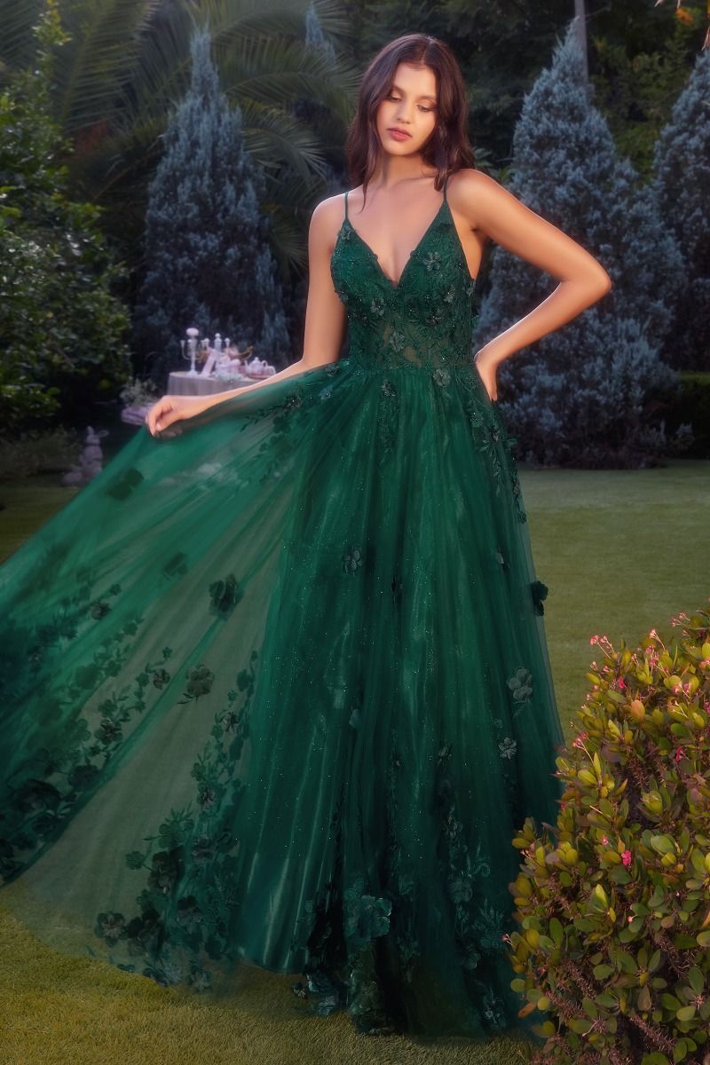 Amazon.com: Flower Embroidery Tulle Prom Dresses for Women