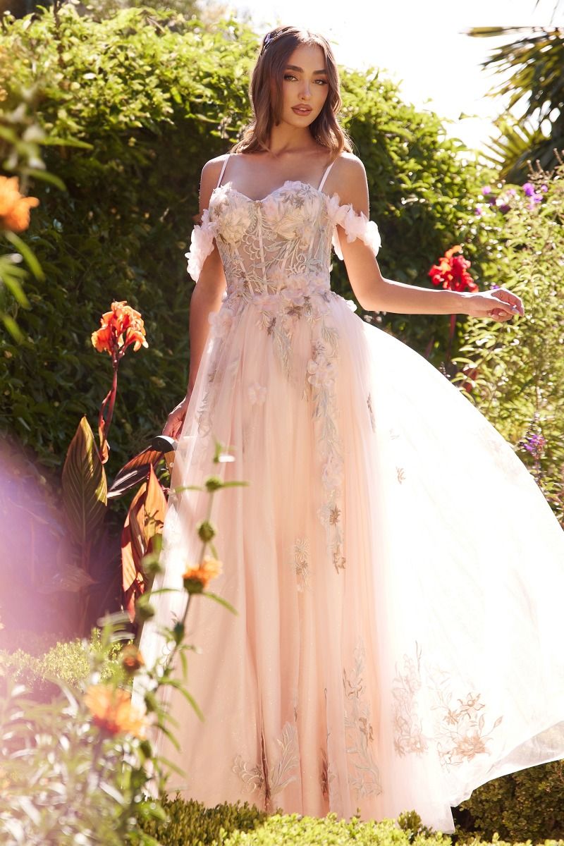 sweetheart off the shoulder long prom dress with lace Beaded-Bodice Long Sweetheart Prom Dress with Wrap Navy / 18