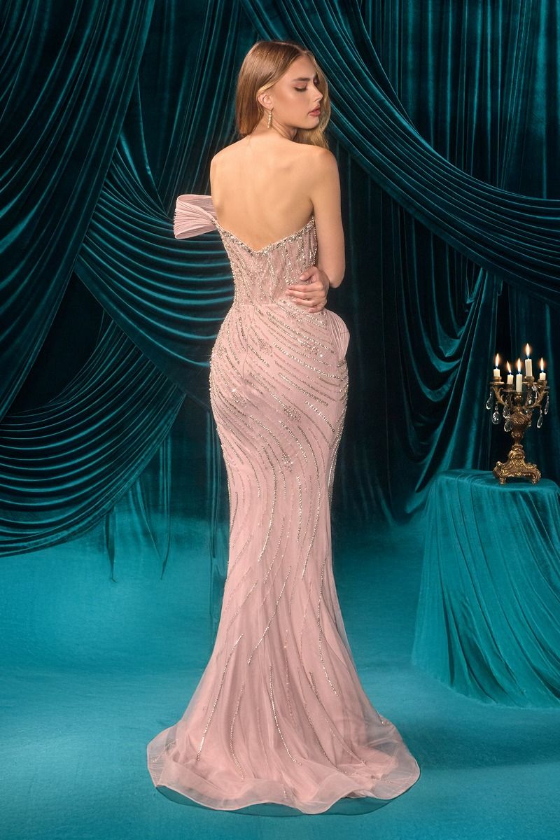 Stunning Sequin Tulle Gown CDA1504 - Cinderella Divine Prom Dress