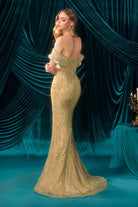 Stunning Green Sequin Tulle Gown CDA1507 - Cinderella Divine Prom Dress