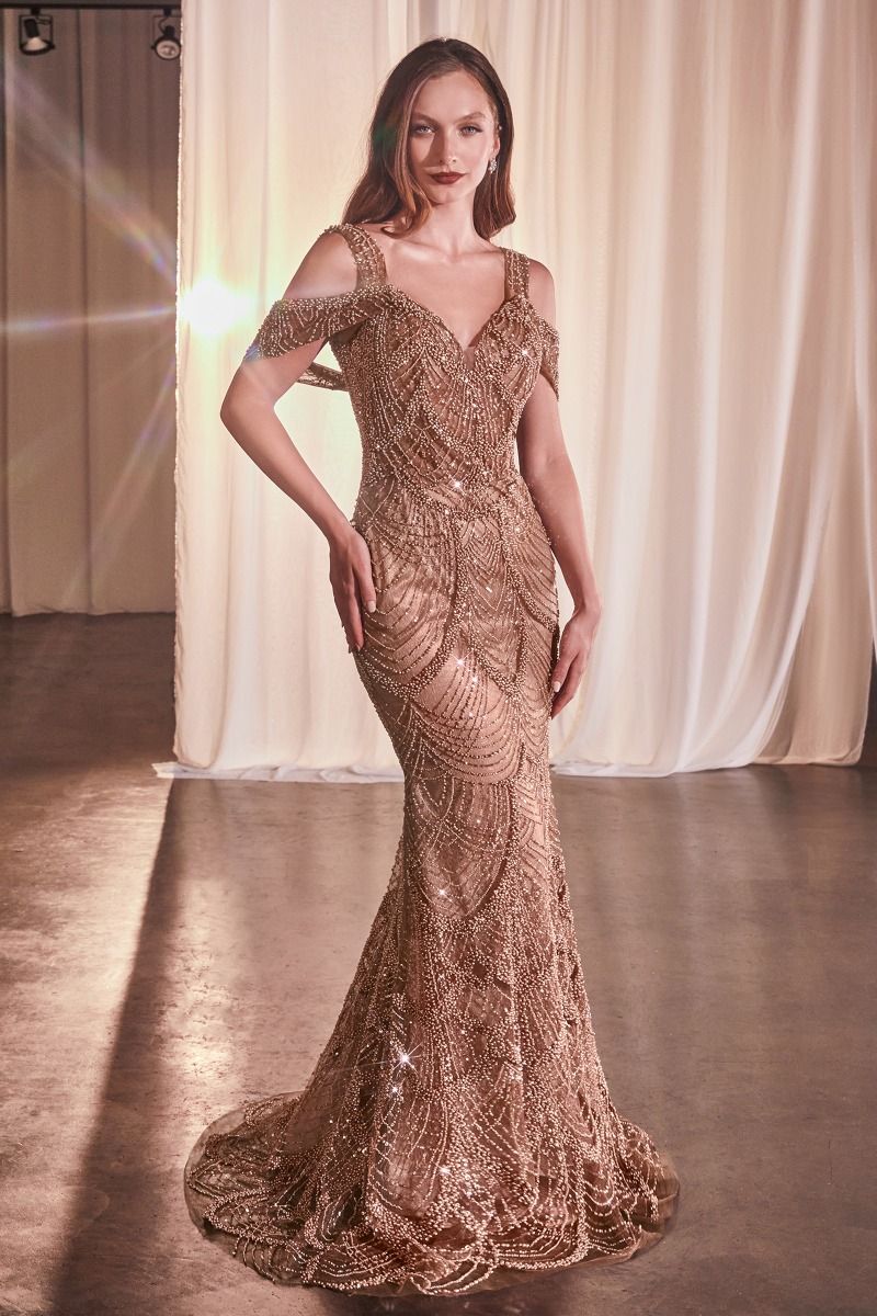 FULLY EMBELLISHED FIT & FLARE GOWN CDCC4020 | SMCDress FULLY EMBELLISHED FIT & FLARE GOWN CDCC4020 | SMCDress