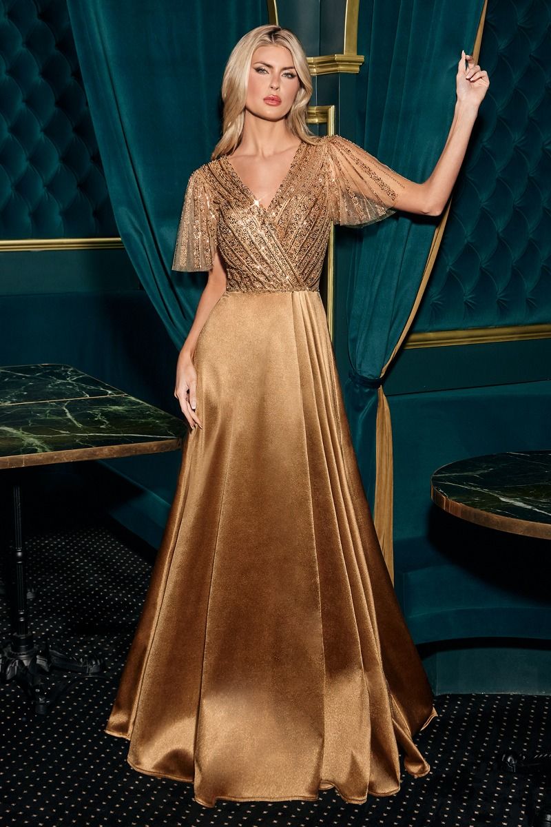 Plunge Neck Dress