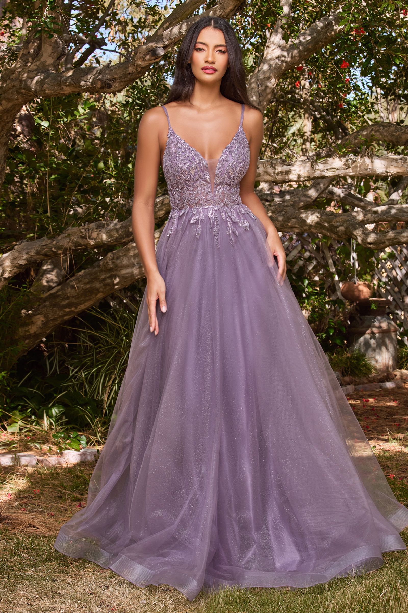 A-LINE LAYERED TULLE GOWN CDCD0154 A-LINE LAYERED TULLE GOWN CDCD0154