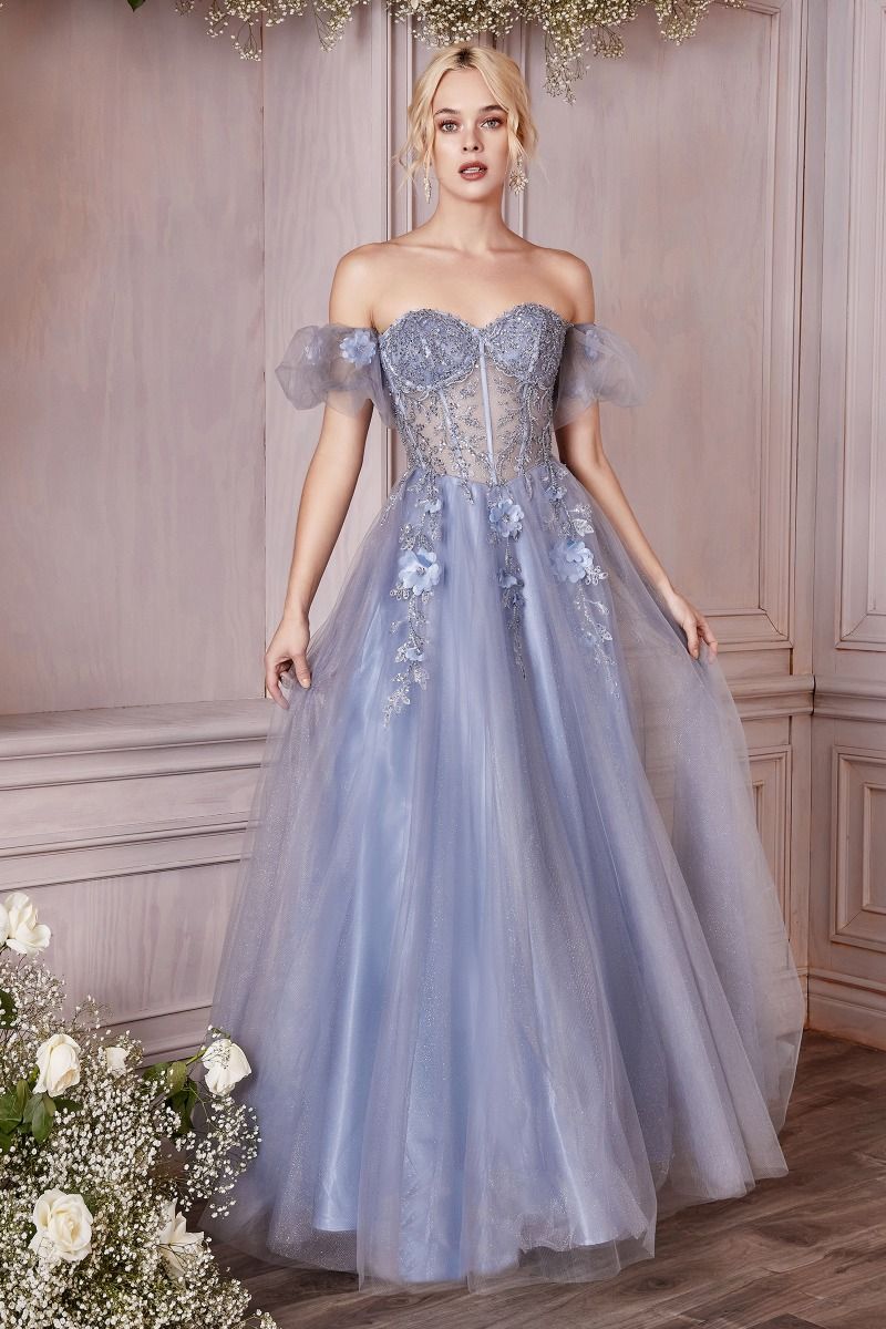 endless blu dresses A-Line Sweetheart Sequins Short Tiered Tulle Dress – DUNTERY main image 0