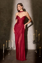 Alluring Sage Green Sweetheart Fitted Gown CDCD406 - Cinderella Divine Evening Dress CDCD406