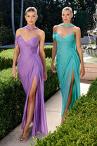 Alluring Sage Green Sweetheart Fitted Gown CDCD406 - Cinderella Divine Evening Dress CDCD406