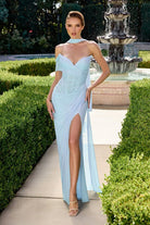 Alluring Sage Green Sweetheart Fitted Gown CDCD406 - Cinderella Divine Evening Dress CDCD406