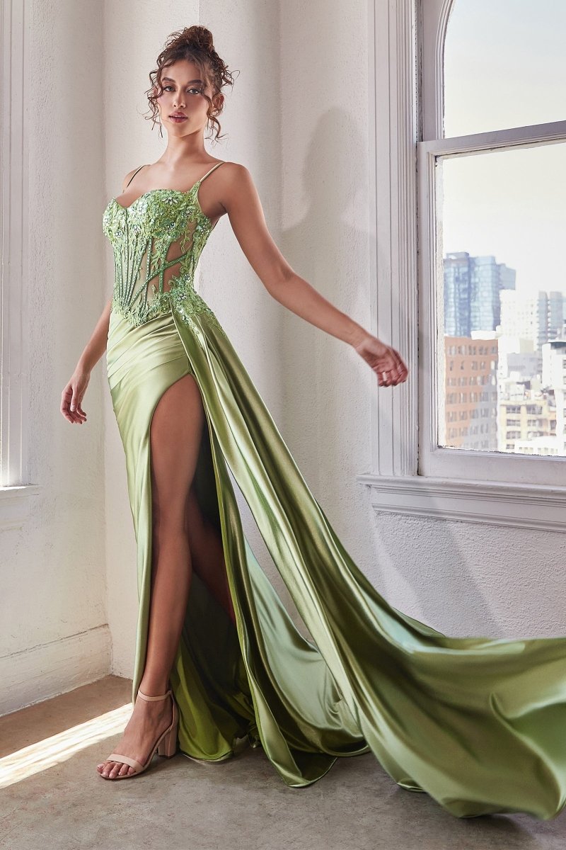 knee length dresses for ladies Sherri Hill Embellished Lace Prom Dress 56315