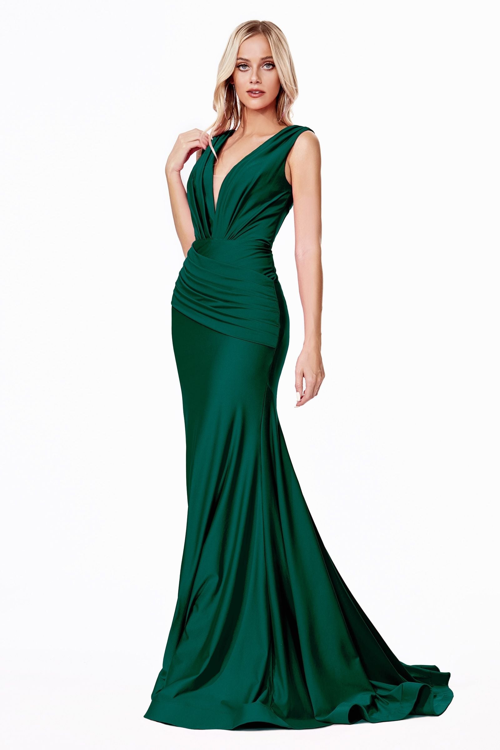 Stretch jersey gown-smcdress