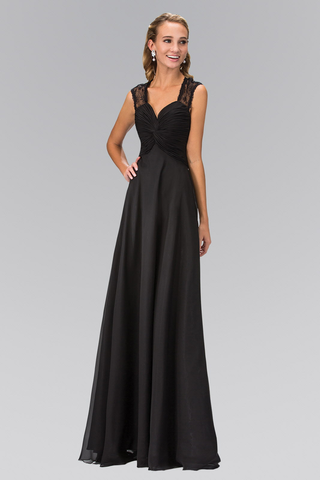 empire waist long dresses GLS Formal Pleated Prom Dress - Rose Gold - Sleeveless Illusion V-Neck - Size XS back maxi is just what you need Empire Waist Long Dress with