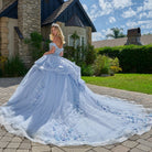 Light Blue Long Evening Dress – Elegant Party Style