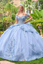 Dusty Blue Long Evening Dress – Elegant Party Style