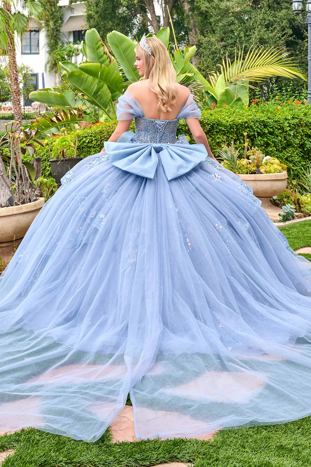 Dusty Blue Long Evening Dress – Elegant Party Style