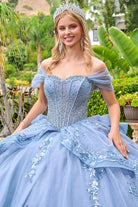 Dusty Blue Long Evening Dress – Elegant Party Style