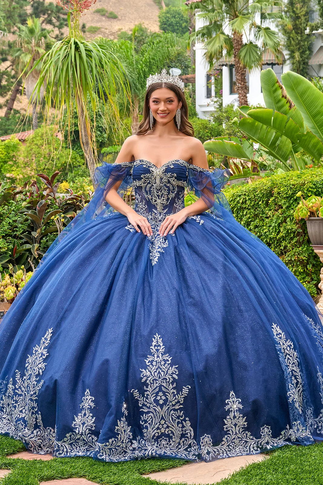 Navy Long Evening Dress – Elegant Party Style