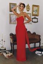Glamorous Black Strapless Fitted Gown CDT726 - Cinderella Divine Evening Dress CDT726