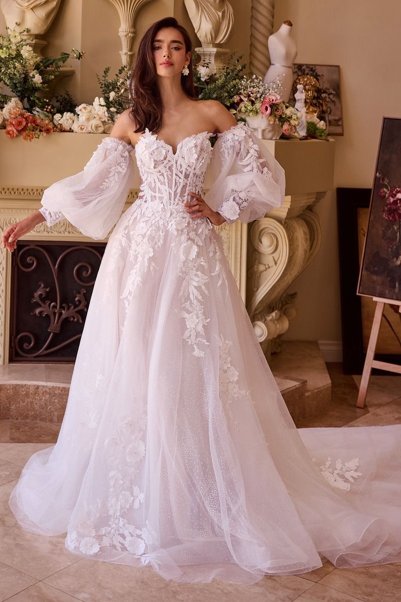 LACE APPLIQUED WEDDING BALL GOWN CDWL018 | SMCDress LACE APPLIQUED WEDDING BALL GOWN CDWL018 | SMCDress