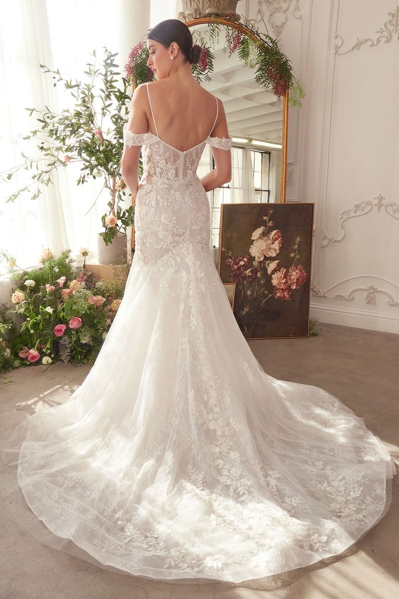 slim fit dress slacks FITTED LACE MERMAID WEDDING DRESS CDWL051