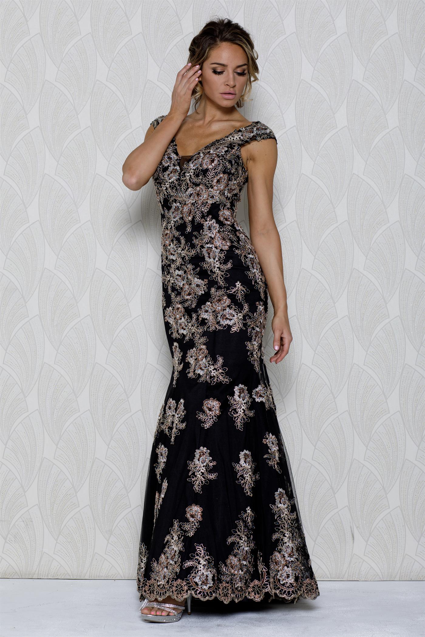 Embroidered Lace Mermaid Dress for MOB-smcdress